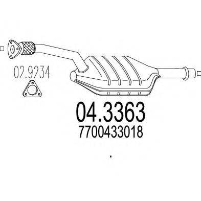 MTS 043363 Каталізатор