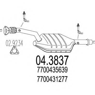 MTS 043837 Каталізатор