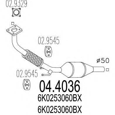 MTS 044036 Каталізатор