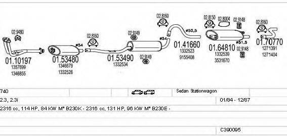 MTS C390095002227 Система випуску ОГ