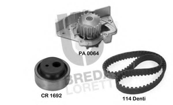 BREDA LORETT KPA0103B Водяний насос + комплект зубчастого ременя