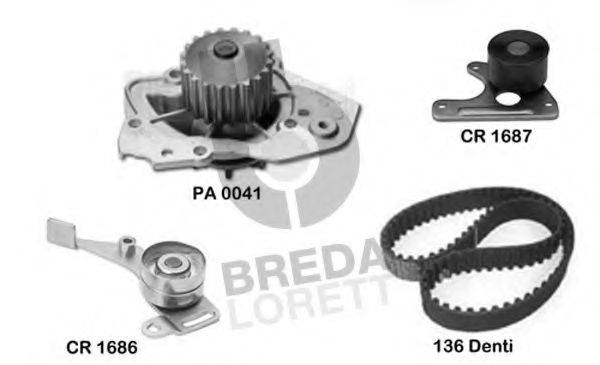 BREDA LORETT KPA0116A Водяний насос + комплект зубчастого ременя