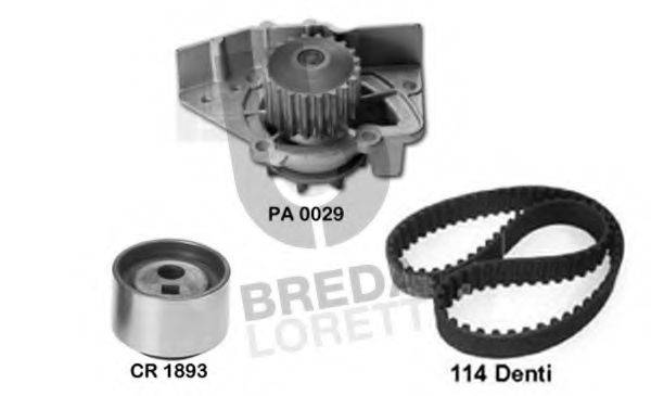 BREDA LORETT KPA0122A Водяний насос + комплект зубчастого ременя