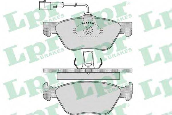 LPR 05P1084 Комплект гальмівних колодок, дискове гальмо
