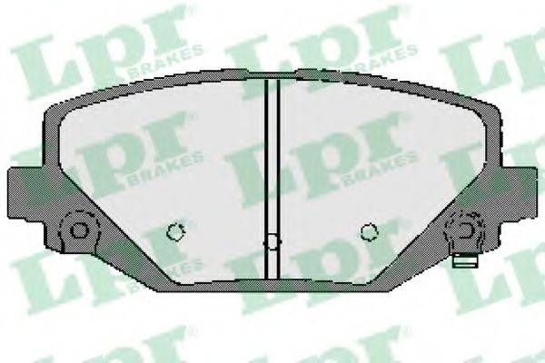 LPR 05P1747 Комплект гальмівних колодок, дискове гальмо