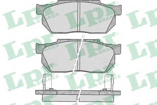 LPR 05P322 Комплект гальмівних колодок, дискове гальмо