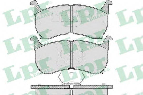 LPR 05P368 Комплект гальмівних колодок, дискове гальмо