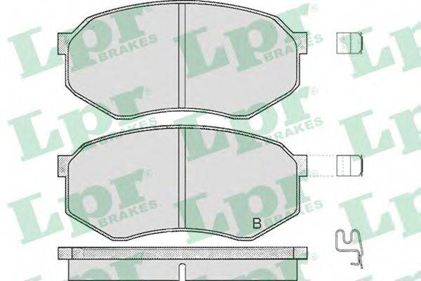 LPR 05P374 Комплект гальмівних колодок, дискове гальмо