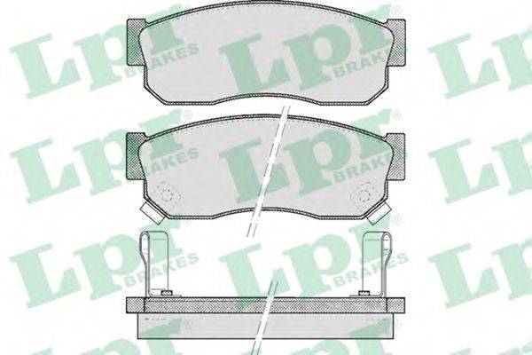 LPR 05P519 Комплект гальмівних колодок, дискове гальмо