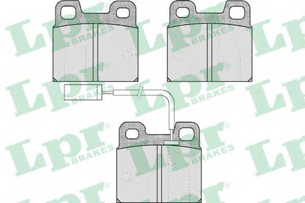 LPR 05P531 Комплект гальмівних колодок, дискове гальмо