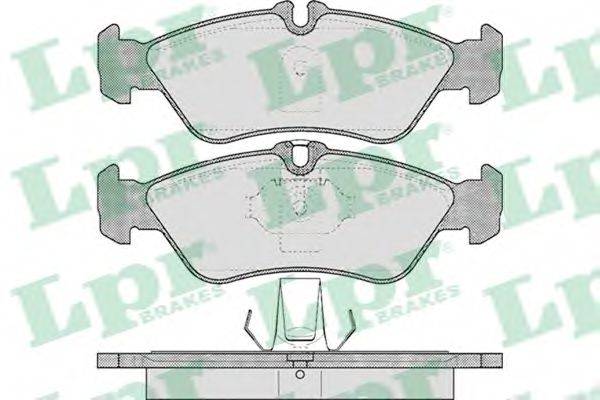 LPR 05P610 Комплект гальмівних колодок, дискове гальмо