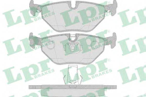 LPR 05P650 Комплект гальмівних колодок, дискове гальмо