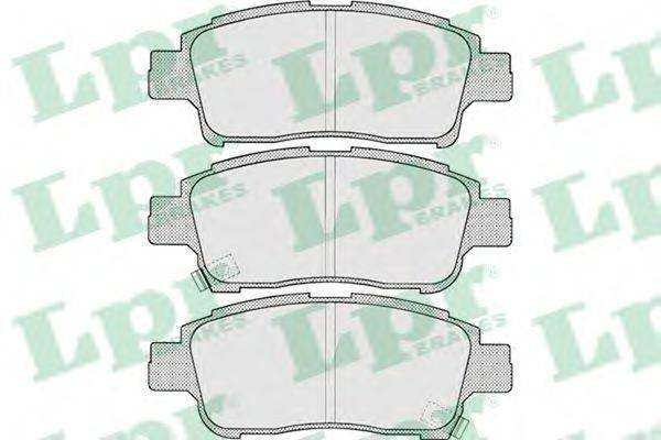 LPR 05P700 Комплект гальмівних колодок, дискове гальмо