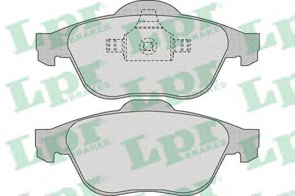 LPR 05P898 Комплект гальмівних колодок, дискове гальмо
