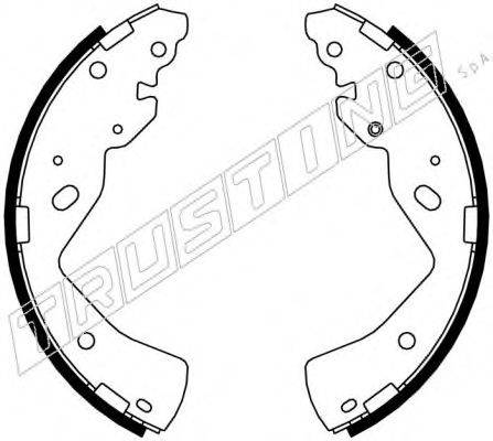 TRUSTING 040157 Комплект гальмівних колодок