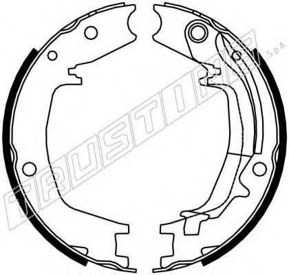 TRUSTING 046215Y Комплект гальмівних колодок, стоянкова гальмівна система