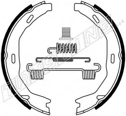 TRUSTING 052132K Комплект гальмівних колодок, стоянкова гальмівна система