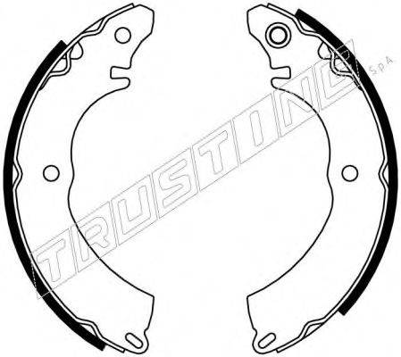 TRUSTING 064175 Комплект гальмівних колодок