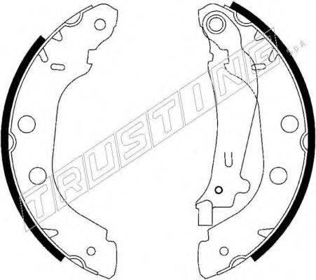 TRUSTING 088226 Комплект гальмівних колодок