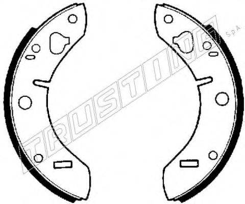 TRUSTING 094202 Комплект гальмівних колодок