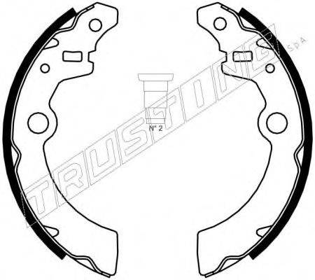 TRUSTING 111246 Комплект гальмівних колодок