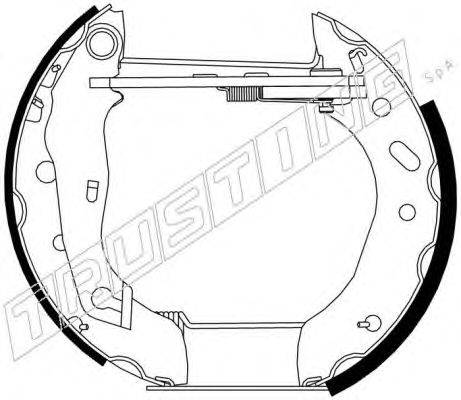 TRUSTING 6266 Комплект гальмівних колодок