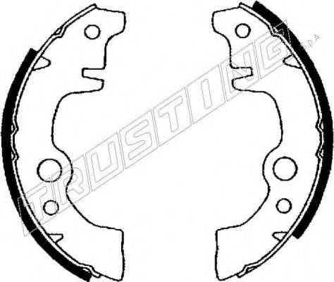 TRUSTING 7096 Комплект гальмівних колодок