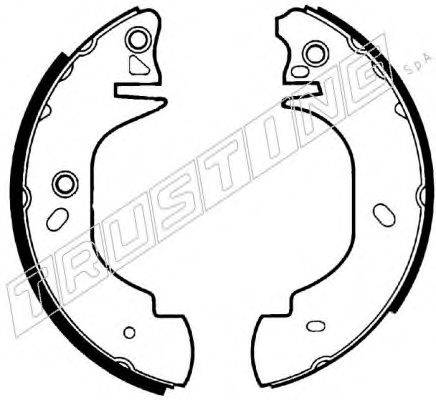 TRUSTING 7349 Комплект гальмівних колодок