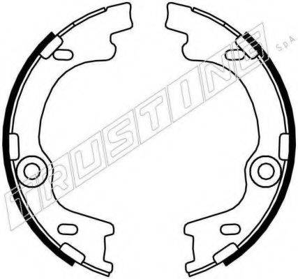 TRUSTING 046221 Комплект гальмівних колодок, стоянкова гальмівна система