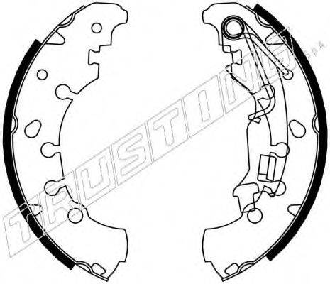 TRUSTING 7381 Комплект гальмівних колодок