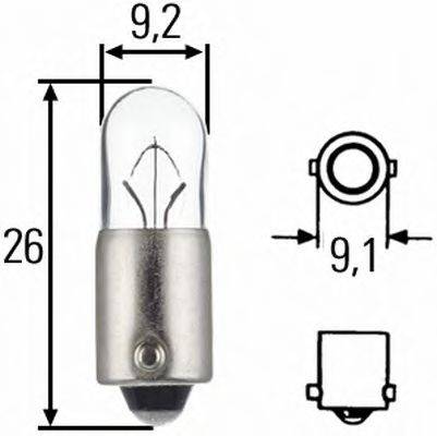 HELLA 8GP002067241 Лампа розжарювання, ліхтар покажчика повороту; Лампа розжарювання, освітлення салону; Лампа розжарювання, вогні стоянки / габаритні ліхтарі; Лампа розжарювання, габаритний вогонь; Лампа розжарювання; Лампа розжарювання, стоянковий/габаритний вогонь; Лампа розжарювання, освітлення салону