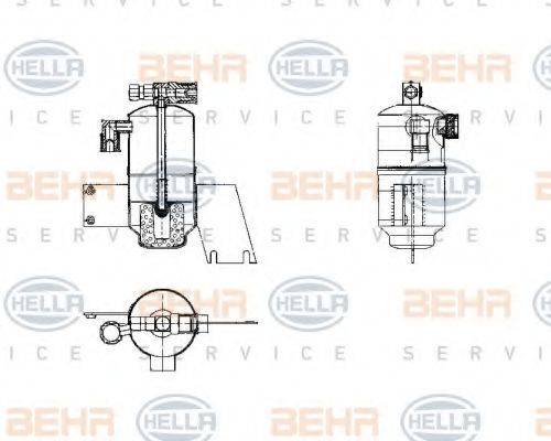 HELLA 8FT351198171 Осушувач, кондиціонер