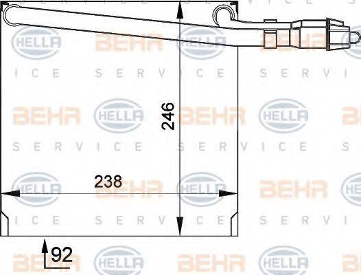 HELLA 8FV351210041 Випарник, кондиціонер