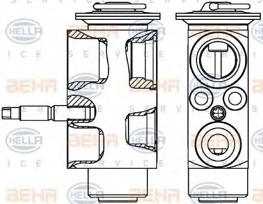 HELLA 8UW351239601 Розширювальний клапан, кондиціонер