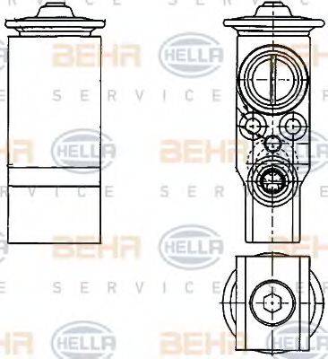 HELLA 8UW351239651 Розширювальний клапан, кондиціонер