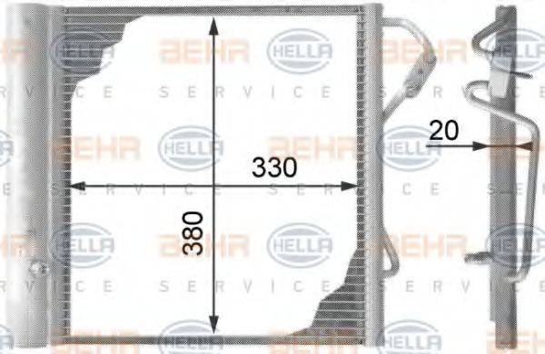 HELLA 8FC351301271 Конденсатор, кондиціонер