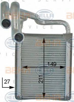 HELLA 8FH351315711 Теплообмінник, опалення салону