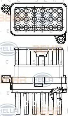 HELLA 5HL351332341 Регулятор, вентилятор салону