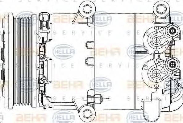 HELLA 8FK351334421 Компресор, кондиціонер