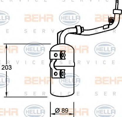 HELLA 8FT351335061 Осушувач, кондиціонер