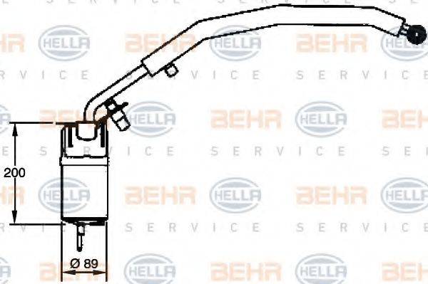 HELLA 8FT351335081 Осушувач, кондиціонер