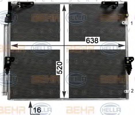 HELLA 8FC351344151 Конденсатор, кондиціонер