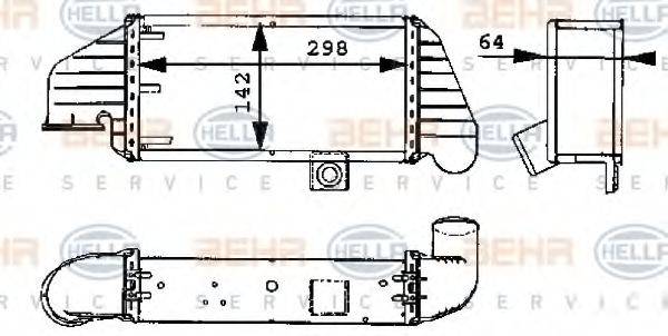 HELLA 8ML376723071 Інтеркулер