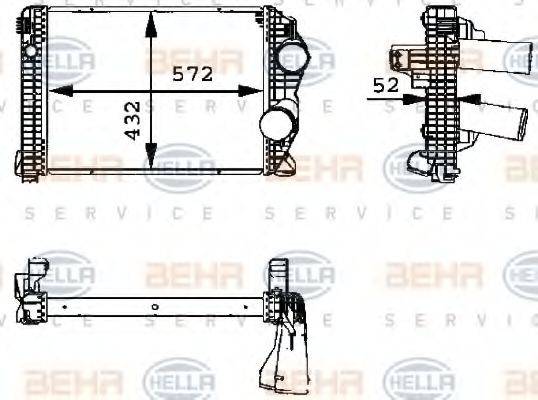 HELLA 8ML376723791 Інтеркулер