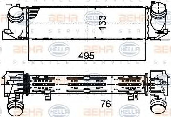 HELLA 8ML376791751 Інтеркулер