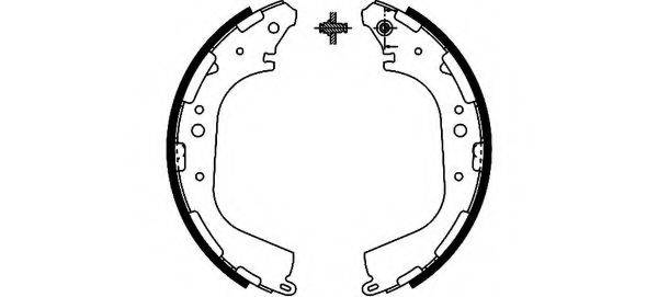 HELLA 8DB355002341 Комплект гальмівних колодок