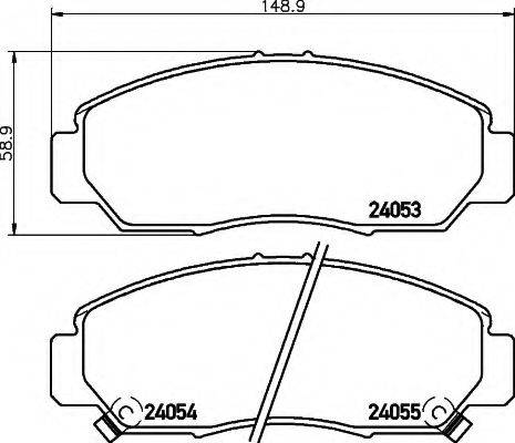 HELLA 8DB355010981 Комплект гальмівних колодок, дискове гальмо