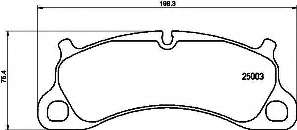 HELLA 8DB355019731 Комплект гальмівних колодок, дискове гальмо