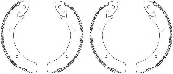 HELLA 8DB355003251 Комплект гальмівних колодок