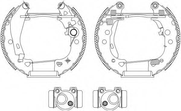 HELLA 8DB355003931 Комплект гальмівних колодок